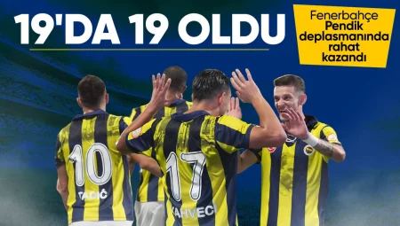 Pendikspor 0 – 5 Fenerbahçe maç özeti