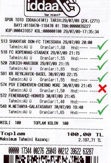 iddaa kuponu sorgulama