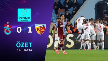 Trabzonspor 0 – 1 Kayserispor maç özeti